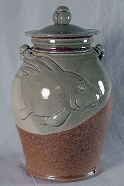 Fish Crock with Lid - Oliver Peter-Contesse