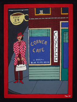 Corner Cafe by Mark O'Malley