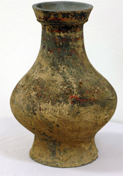 Clay vase detail